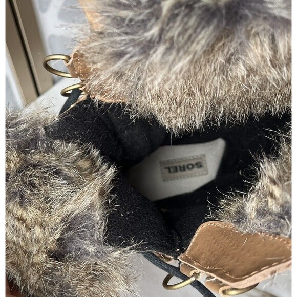 Sorel Women 7.5 Tofino II NL2332-373 Fur Lace-Up Snow Winter Mid Calf  Boot - Picture 8 of 12